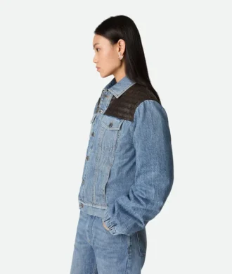 Vintage-jacka i indigofärgad denim