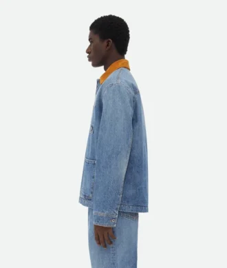 Vintage-jacka i indigofärgad denim