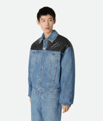 Vintage-jacka i indigofärgad denim