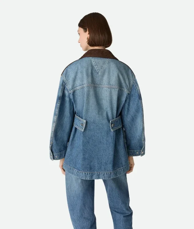 Vintage-jacka i indigofärgad denim Vintage-jacka i indigofärgad denim