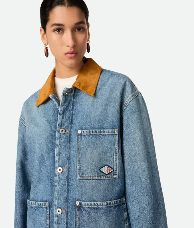 Vintage-jacka i indigofärgad denim Vintage-jacka i indigofärgad denim