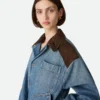Vintage-jacka i indigofärgad denim Vintage-jacka i indigofärgad denim