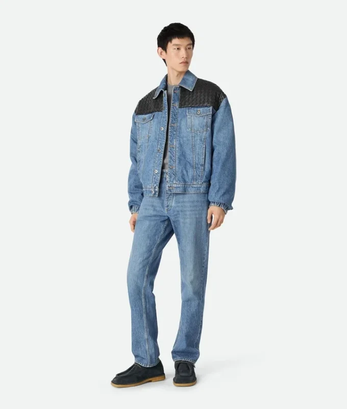 Vintage-jacka i indigofärgad denim Vintage-jacka i indigofärgad denim