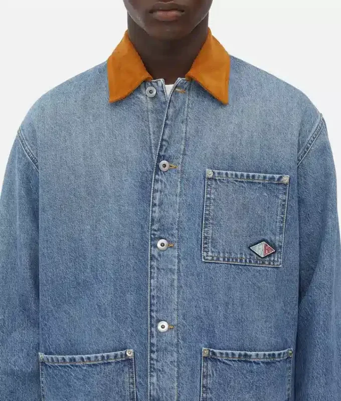 Vintage-jacka i indigofärgad denim Vintage-jacka i indigofärgad denim